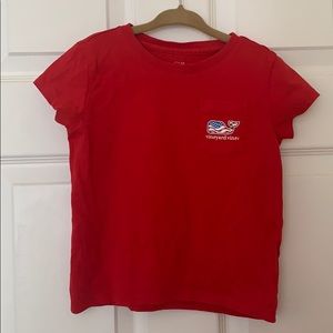 Vineyard Vines toddler short sleeve red shirt sz 4